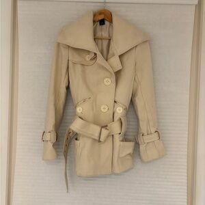 chic 2000's VICTORIAS SECRET X MODA INTERNATIONAL wool trench coat